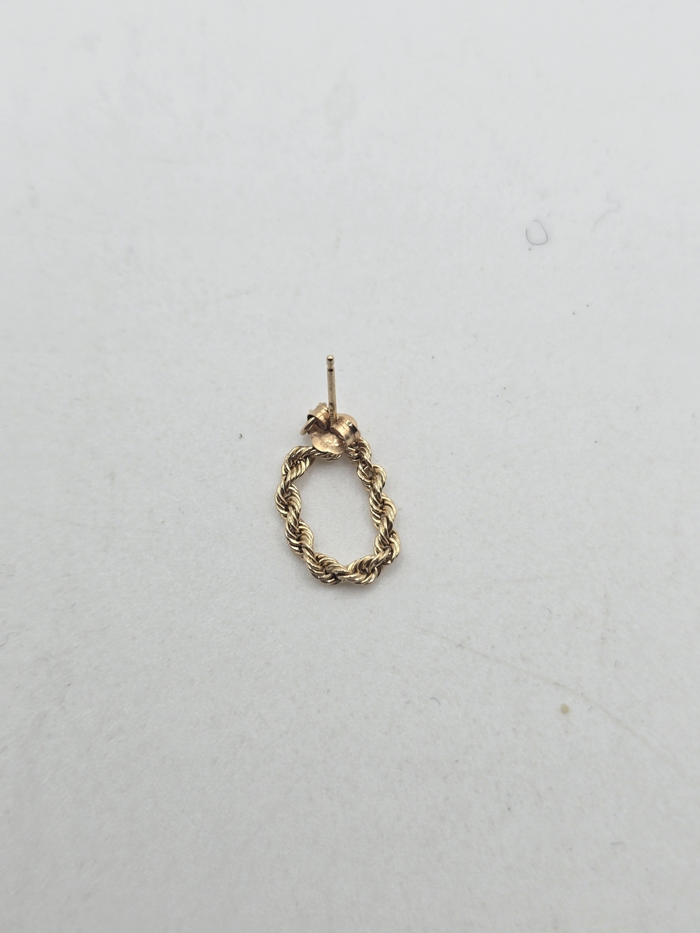 14k Gold Chain Wrap Around Earrings - Picture 5 of 6